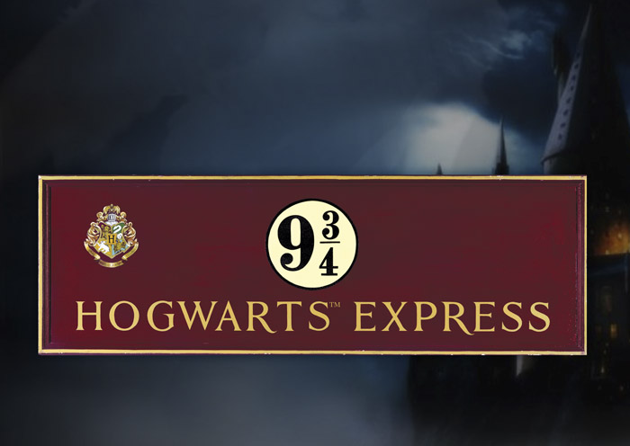 NECAOnline.com | Harry Potter - Wooden Sign - Hogwarts Express **DISCONTINUED**